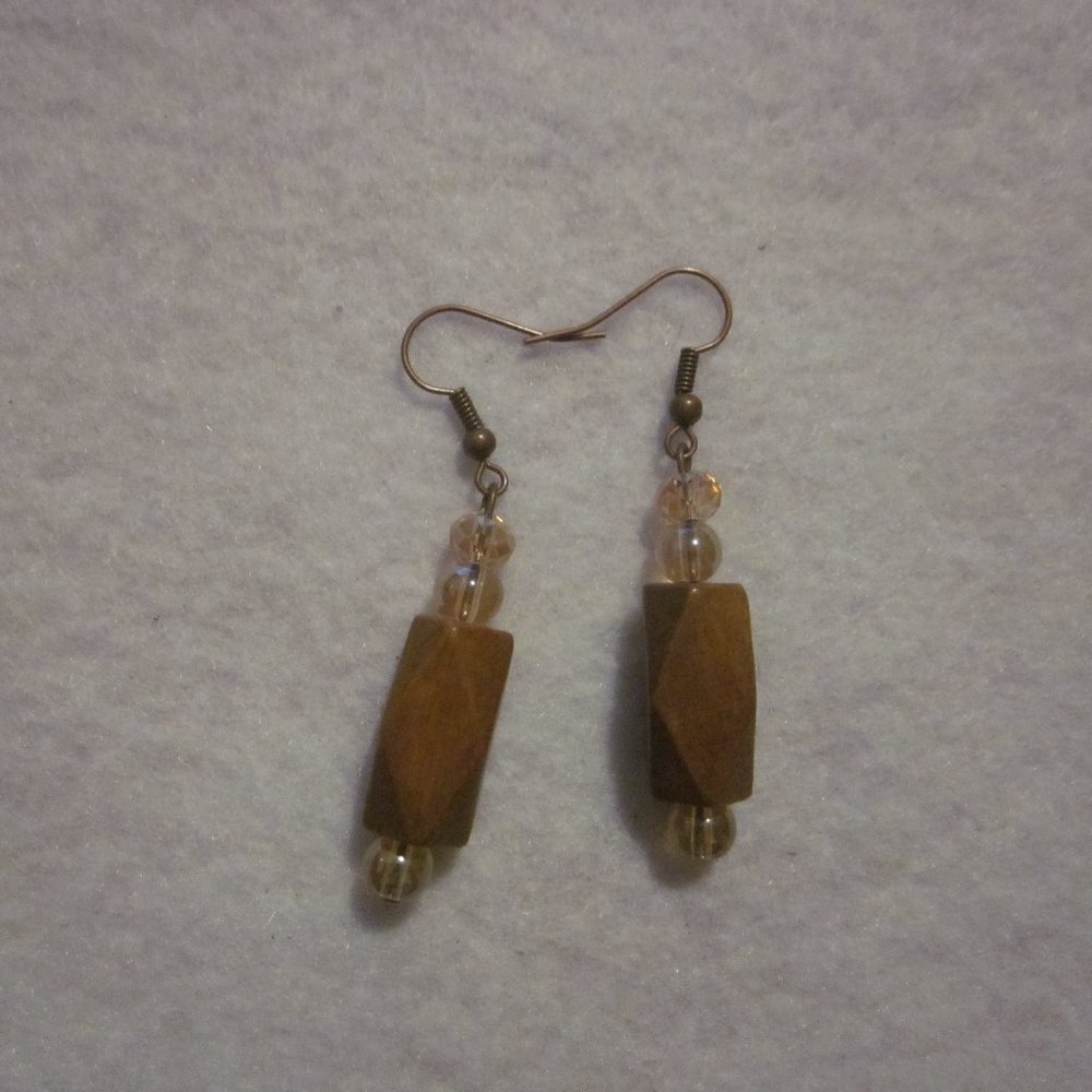 NWOT. Wood Earring